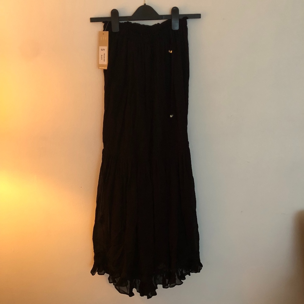 Long Black Chan Luu Maxi Dress